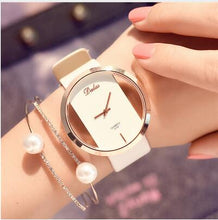 Load image into Gallery viewer, Runerr Women Bracelet Watch Leather Crystal Wrist Watch Women Dress Ladies Quartz Watches relogio feminino Dropshiping zegarki d
