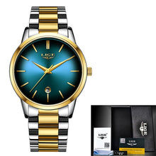 Load image into Gallery viewer, New LIGE Women Dress Watches Luxury Brand Ladies Quartz Watch Stainless Steel Band Casual Bracelet Wristwatch Reloj Mujer+Box