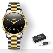 Load image into Gallery viewer, New LIGE Women Dress Watches Luxury Brand Ladies Quartz Watch Stainless Steel Band Casual Bracelet Wristwatch Reloj Mujer+Box